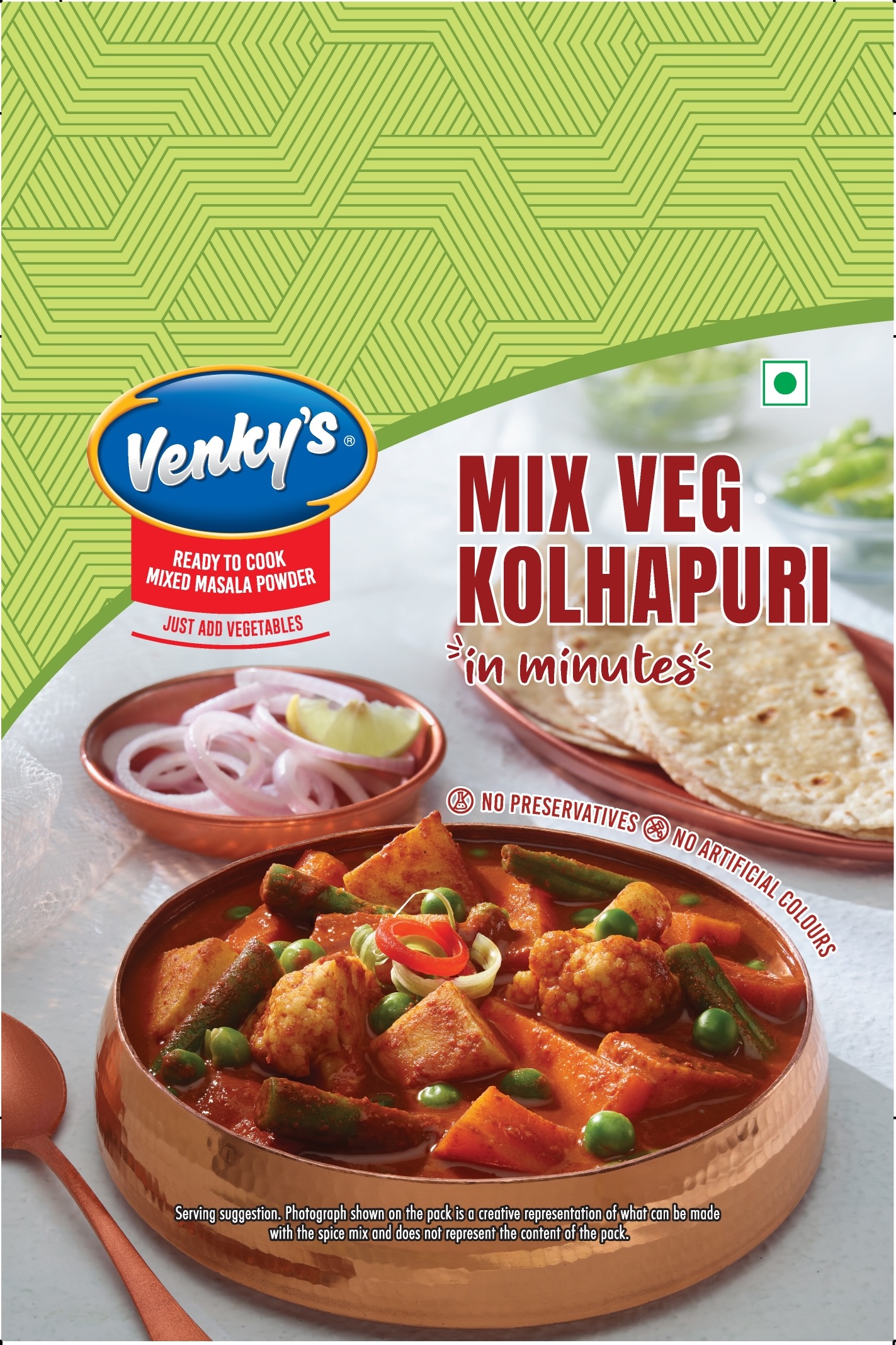 Venky's Spices Mix Veg Kolhapuri back pack image