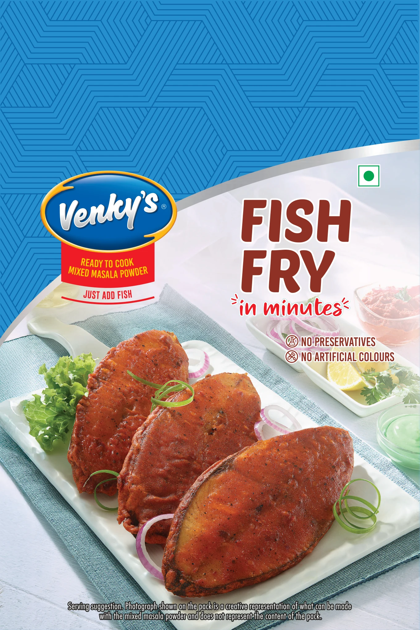 Venky's Spices Fish Fry Ready Mix front pack