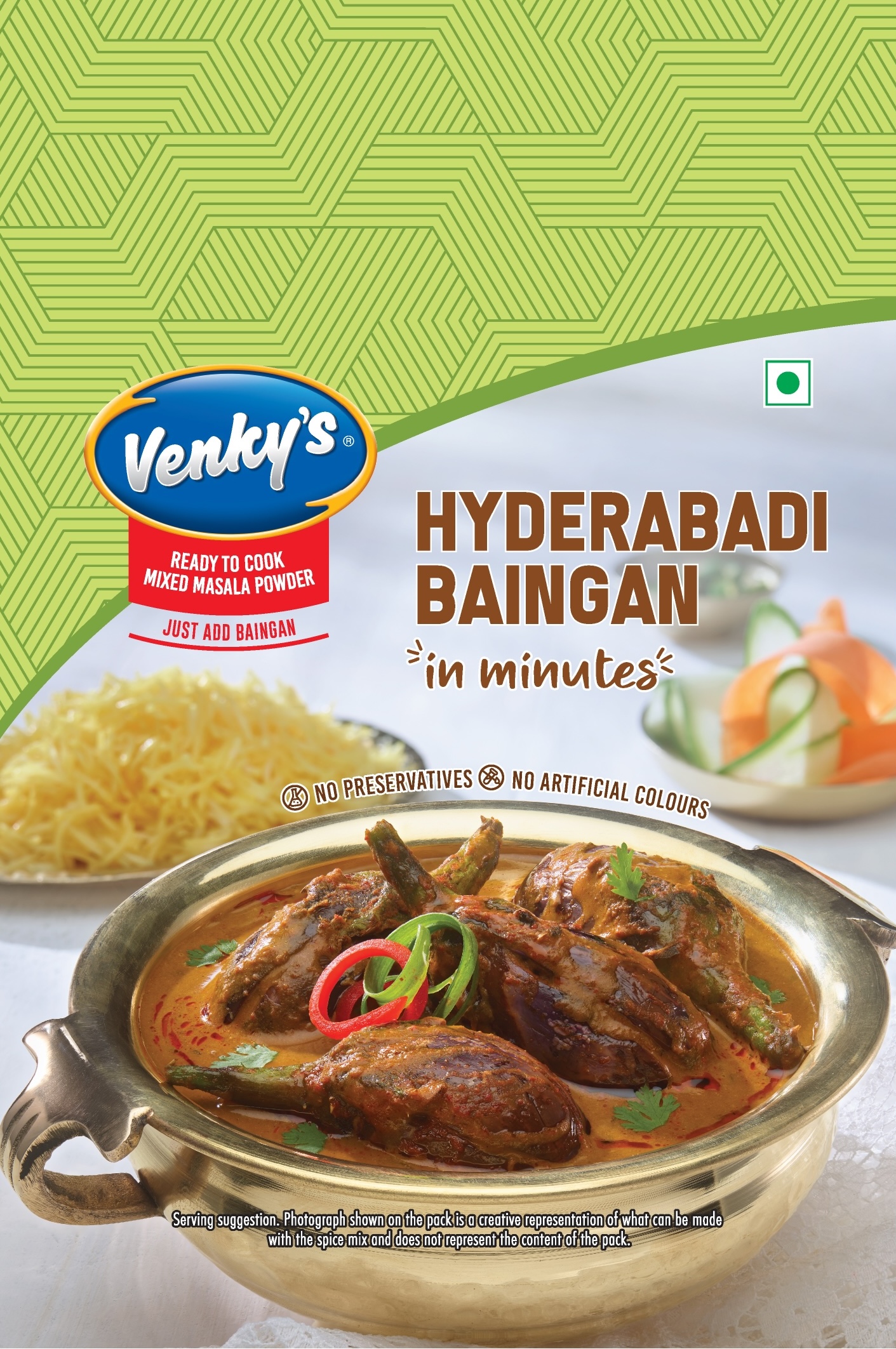 Venky's Spices Hyderabadi Baingan Masala front pack image