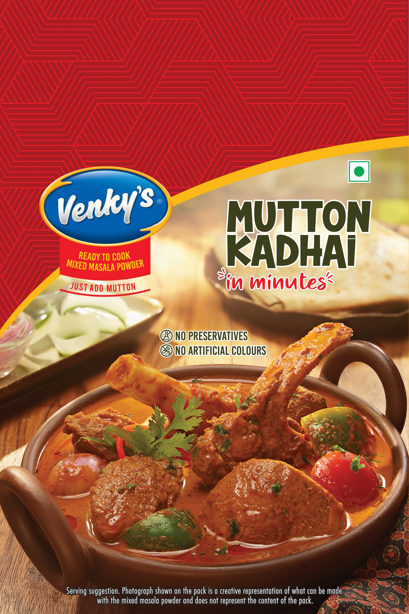 Venky's Spices Mutton Kadhai front pack