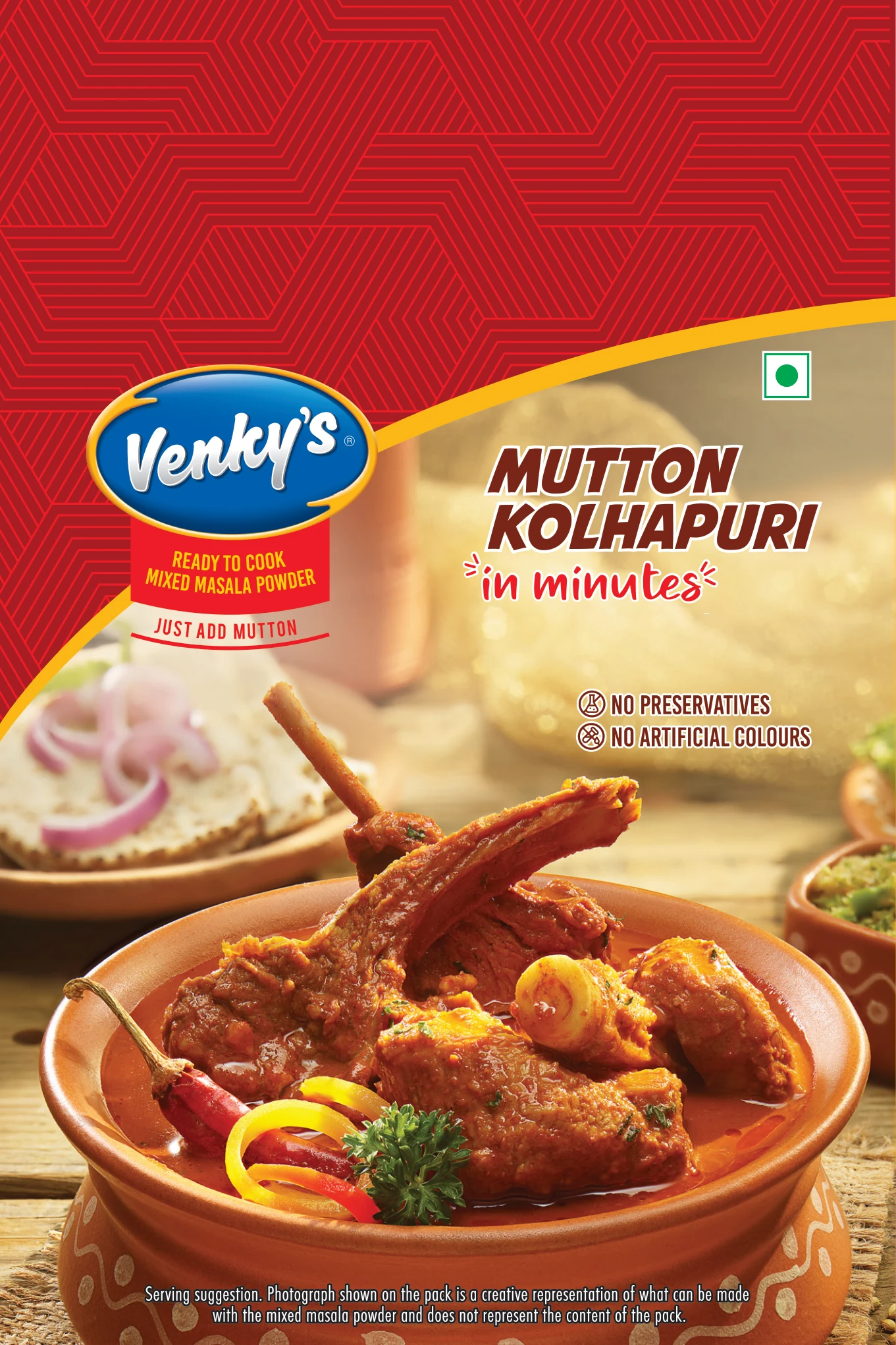 Venky's Spices Mutton Kolhapuri front pack
