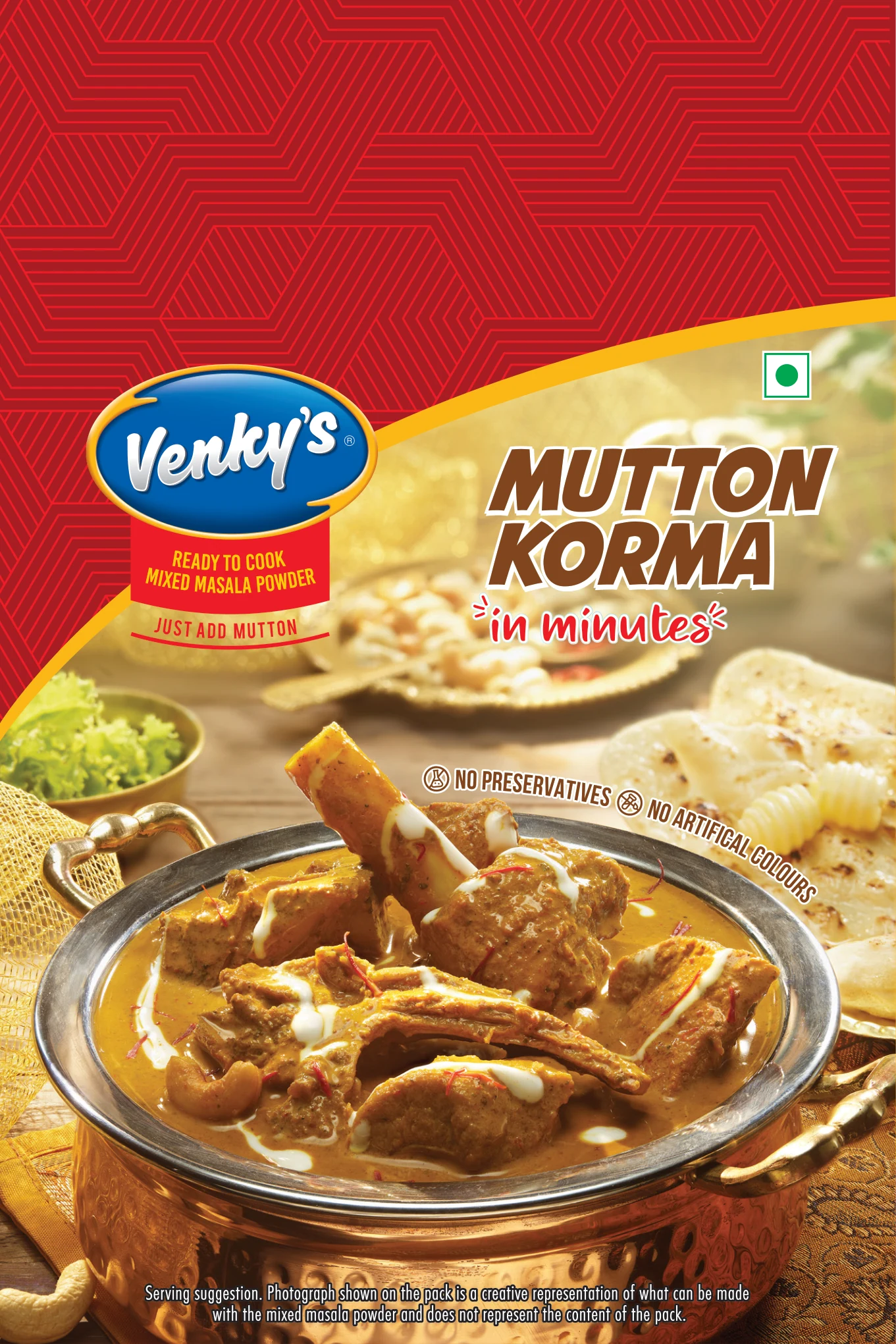 Venky's Spices Mutton Korma front pack