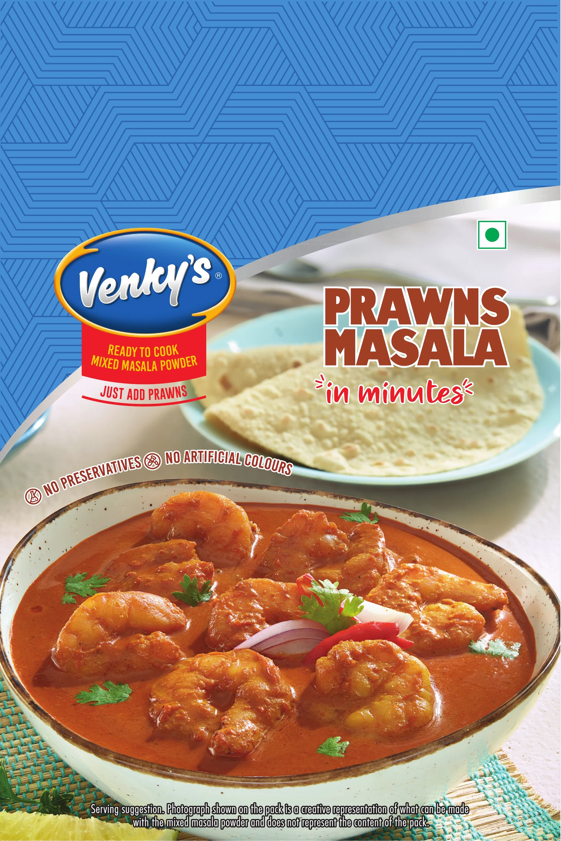Venky's Spices Prawns Masala Mix front pack