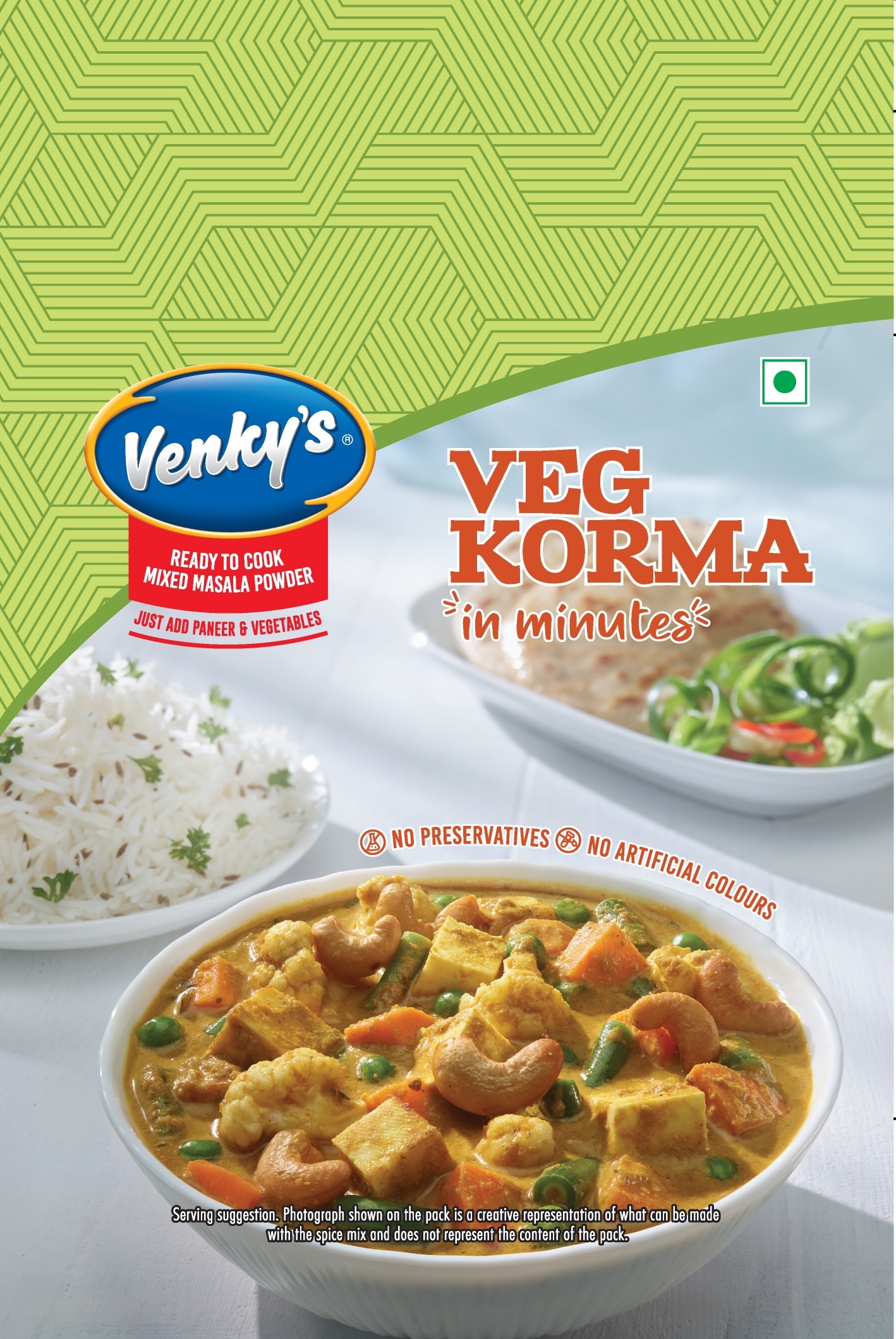 Venky's Spices Veg Korma front pack image